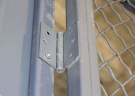 La división gris de la malla de alambre del color artesona la sola puerta con bisagras de la jaula de la seguridad antioxidante proveedor