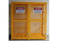 6 pies dos de la puerta del propano de jaula al aire libre del almacenamiento, anti-corrosivo de la caja de almacenamiento del cilindro de gas proveedor