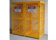 6 pies dos de la puerta del propano de jaula al aire libre del almacenamiento, anti-corrosivo de la caja de almacenamiento del cilindro de gas proveedor