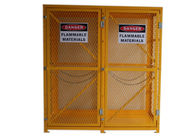 Las jaulas ampliadas del almacenamiento del cilindro de oxígeno del metal, gas gemelo de la puerta pueden gabinete de almacenamiento proveedor
