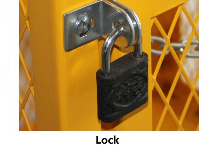 Los gabinetes de almacenamiento del cilindro del propano de la vertical 4 con la cadena de seguridad/escogen la puerta magnética