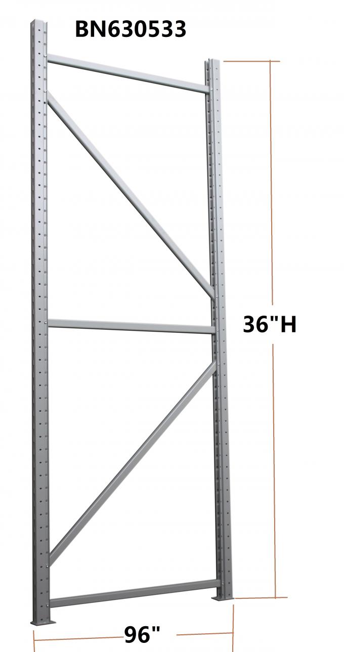 Unidad libre de acero ancha estupenda de la estantería, marco vertical del estante de la plataforma de 36 * 96 pulgadas