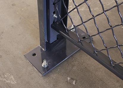 Jaula de la seguridad de la malla de alambre de los lados del control de acceso 3, jaula 20* 10 *10 de la seguridad de Warehouse