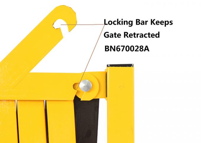 Puertas de seguridad plegables portátiles industriales para el control de acceso temporal móvil