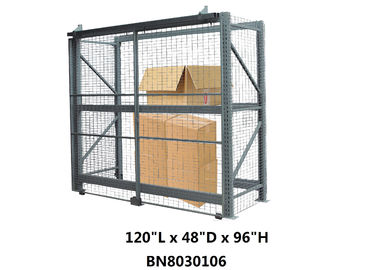 China Sistemas de acero resistentes de la jaula de la seguridad del estante de la plataforma 10&#039; alto tipo de la puerta deslizante de *4 &#039; *8 &#039; fábrica