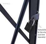 8' puerta arriba durable del acordeón del metal, puerta extensible gris/del negro de seguridad proveedor