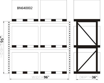 Estantería de la plataforma de Warehouse de 96 x 36 pulgadas, 14 estantes de acero industriales del almacenamiento del indicador proveedor