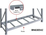 La cubierta de acero robusta de los estantes 16 GA del almacenamiento del metal de Warehouse apoya 3 pies de largo proveedor