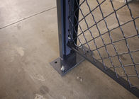 La seguridad de la malla de alambre de 2 lados divide el polvo bloqueable de las jaulas del almacenamiento cubierto proveedor