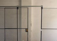 Predesigned 2 jaulas del almacenamiento de la malla de alambre de los lados, jaulas de la seguridad de la herramienta para el almacenamiento proveedor
