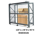 Sistemas de acero resistentes de la jaula de la seguridad del estante de la plataforma 10' alto tipo de la puerta deslizante de *4 ' *8 ' proveedor