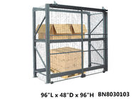 La jaula industrial segura del almacenamiento del inventario, plataforma bloqueable enjaula profundidad de 48 pulgadas proveedor