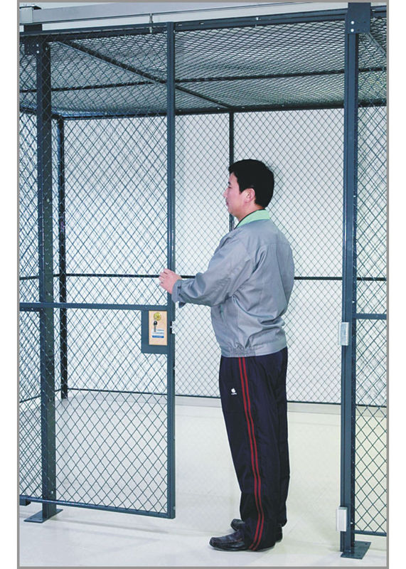La división comercial de la malla de alambre artesona la puerta llena de la jaula del alambre de la altura 230 libras de peso proveedor