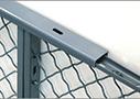 La seguridad de acero de la malla de alambre de 10 GA divide 3 20*10 echados a un lado ' *8 ' sin el tejado