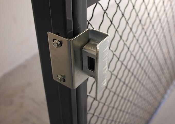Jaula de la seguridad de la malla de alambre de los lados del control de acceso 3, jaula 20* 10 *10 de la seguridad de Warehouse