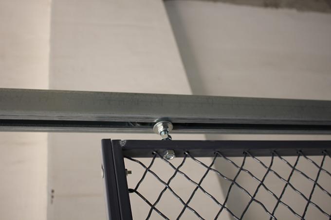 Jaula bloqueable del almacenamiento del equipo de 4 lados, jaulas del almacenamiento de alambre de metal soldado con autógena
