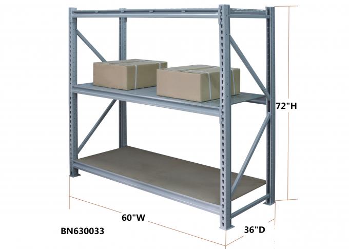 Los estantes de acero resistentes solos del almacenamiento del soporte almacenan la estantería de acero 60" *36” *72”